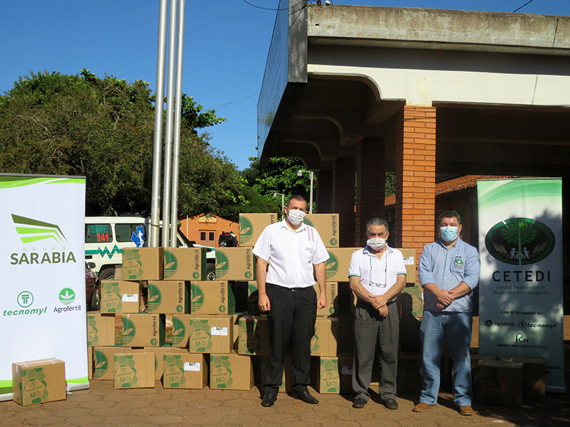 Empresas del Grupo Sarabia donaron 1.000 litros de alcohol en gel al Ministerio de Salud