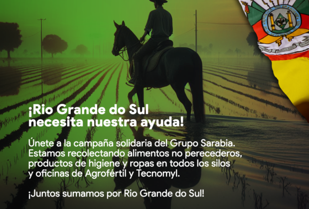 Grupo Sarabia lanza campaña solidaria para ayudar a Rio Grande do Sul